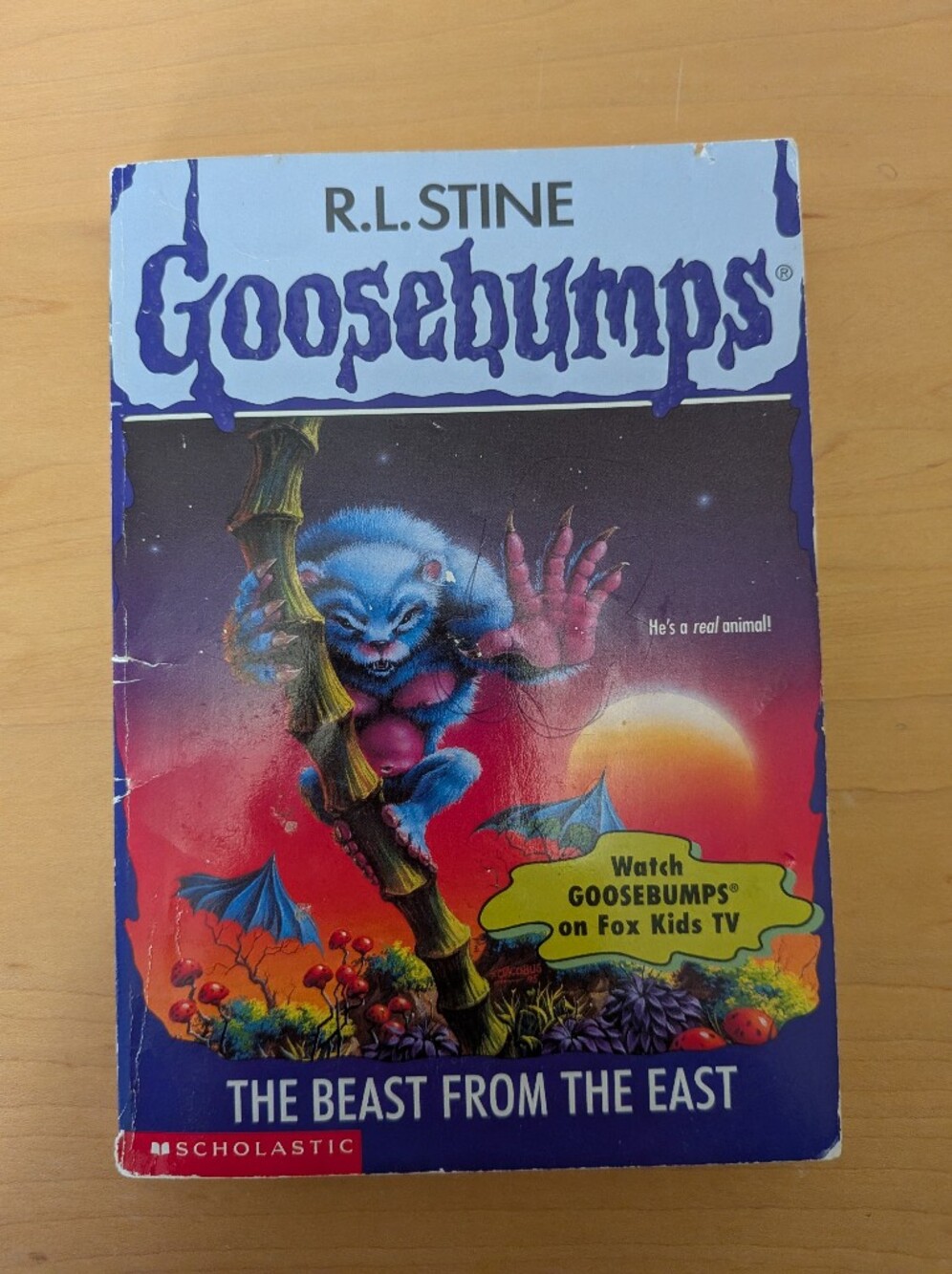 Vintage 1st Print Goosebumps #43 The Beast From The East R. L. Stine Book Novel